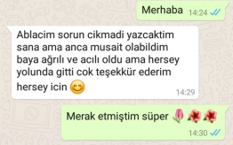 Acılı oldu, ama her şey yolunda gitti.